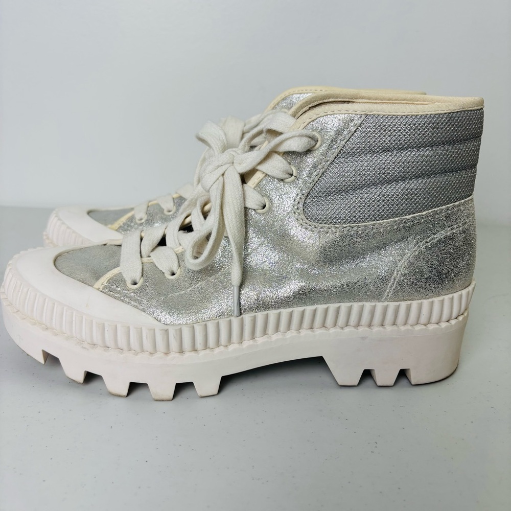 Dolce Vita Ociana Silver High-Top Sneakers